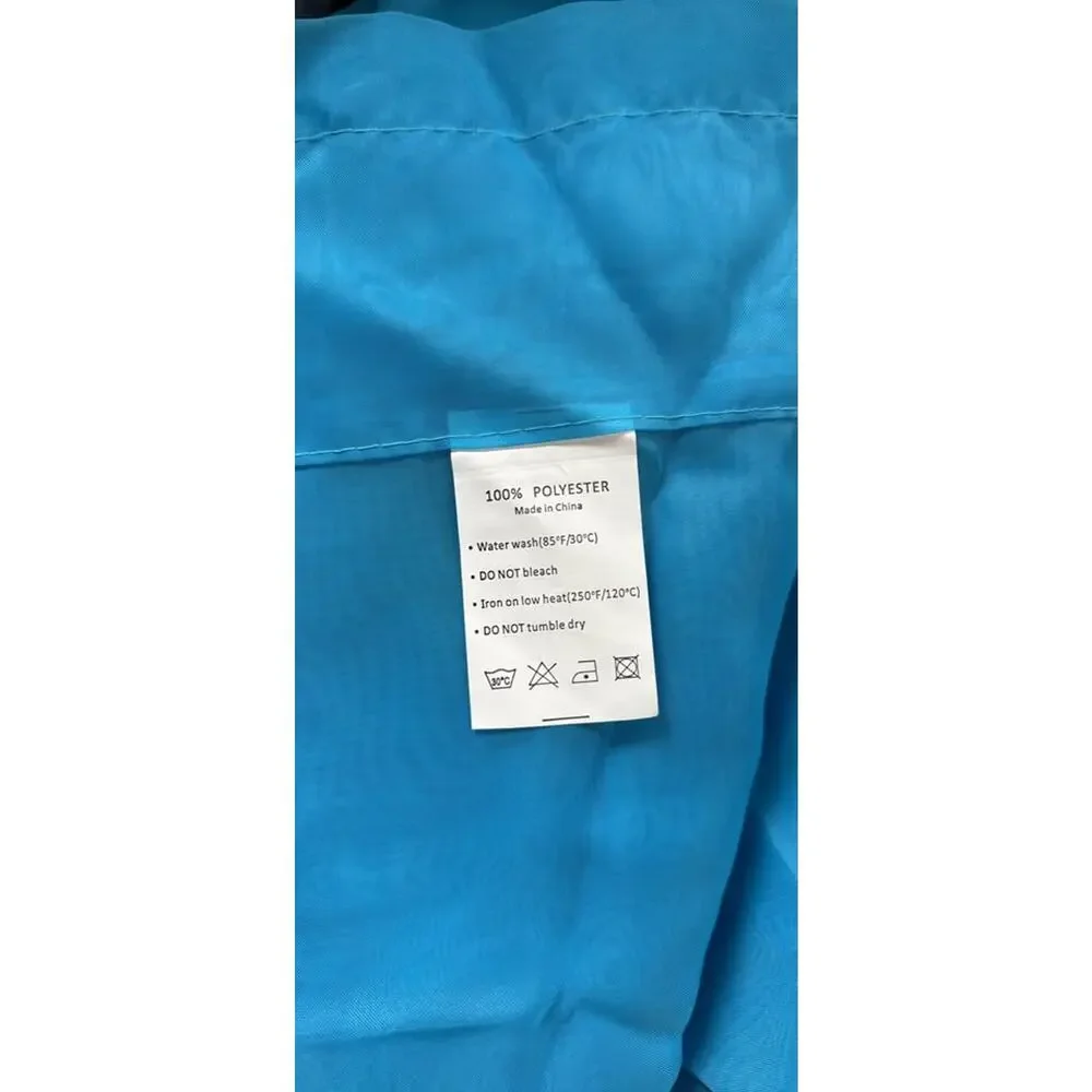 2 Panels, Sheer, Blue